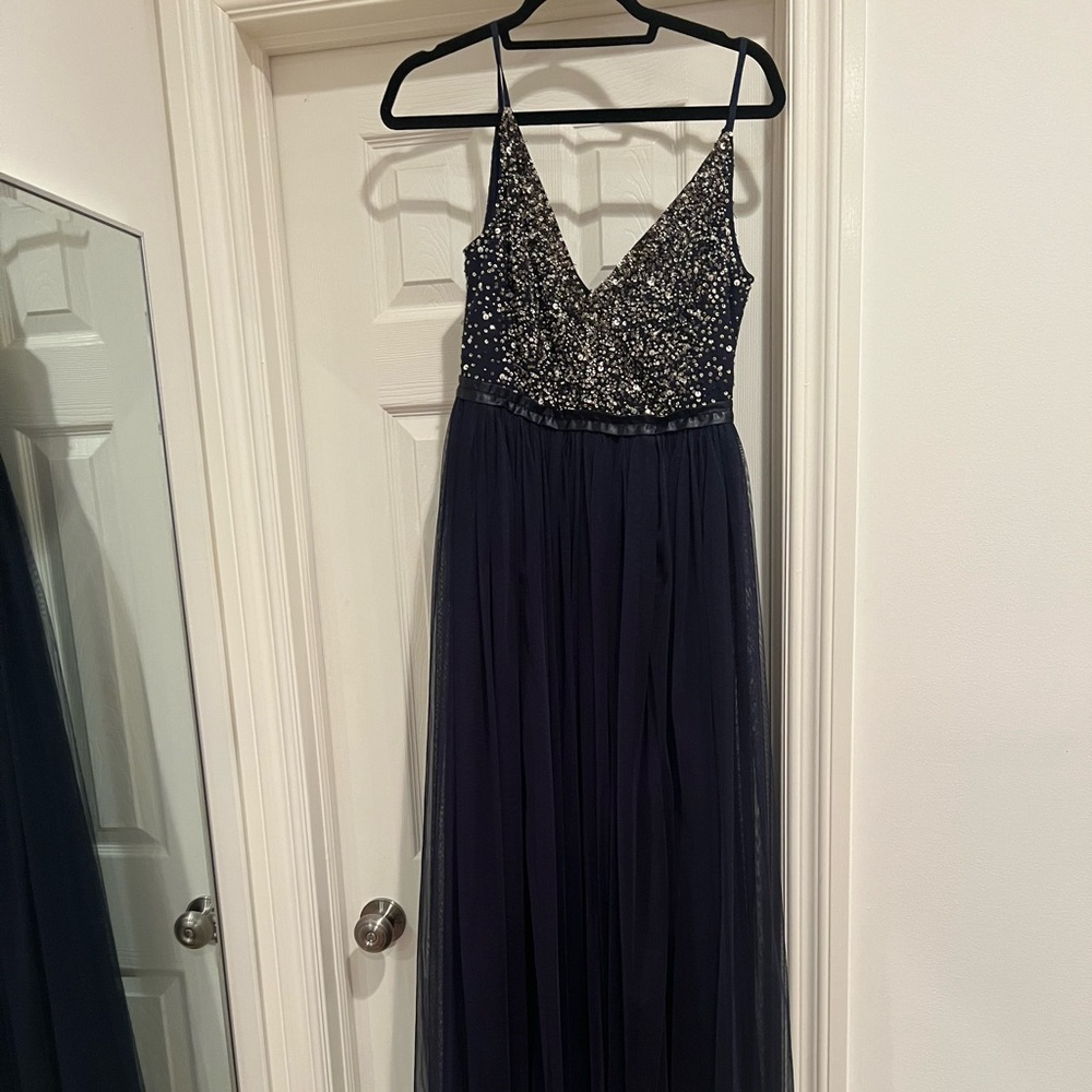 BHLDN Avery Dress Size 4 Navy